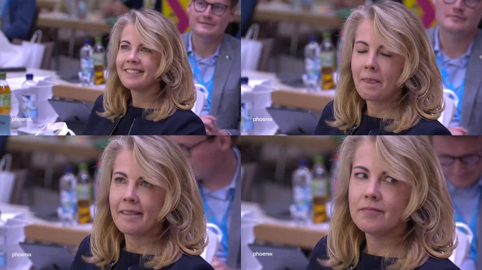 Linda Teuteberg während der Rede von FDP-Chef Christian Lindner beim Bundesparteitag der FDP 2020 in Berlin