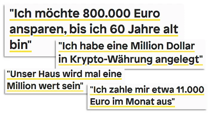 Schlagzeilen aus der Serie "Kontoauszug" von Zeit Online