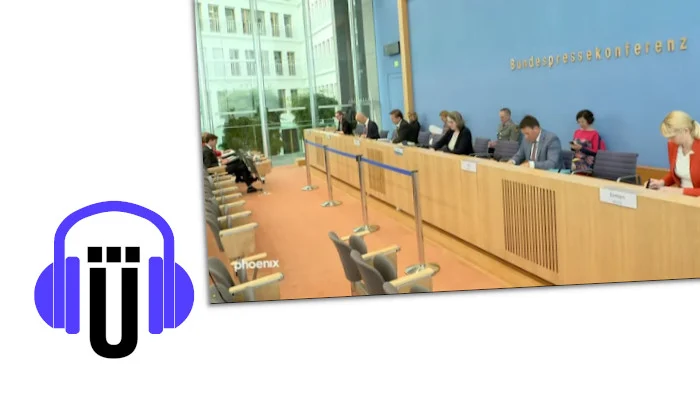 Die Bundespressekonferenz in Berlin