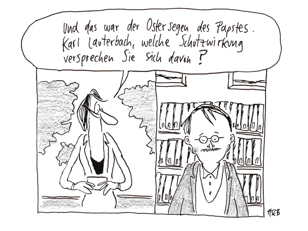 "Und das war der Ostersegen des Papstes. Karl Lauterbach, welche Schutzwirkung versprechen Sie sich davon?"
