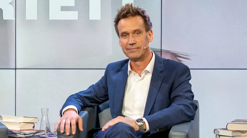 Volker Weidermann in der ZDF-Sendung "Das literarische Quartett" auf der Frankfurter Buchmesse im Oktober 2019