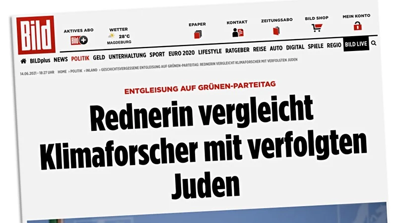 Rednerin vergleicht Klimaforscher mit verfolgten Juden
