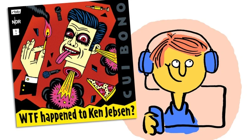 Podcastkritik "WTF happened to Ken Jebsen?" mit lachendem Gesicht