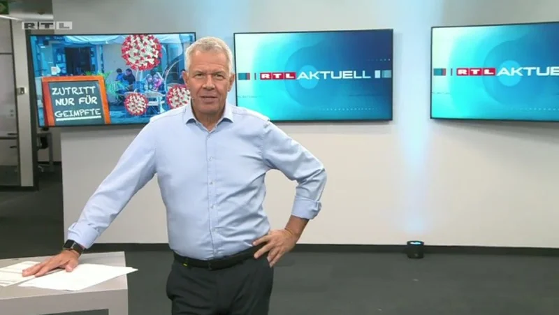 Peter Kloeppel in der neuen Früh-Ausgabe von RTL aktuell