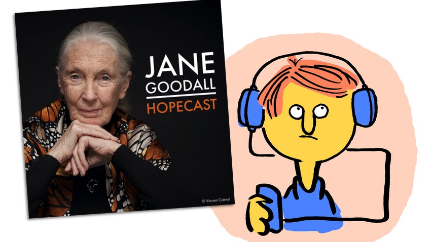 Podcastkritik: Jane Goodall Hopecast, zweifelndes Hörergesicht