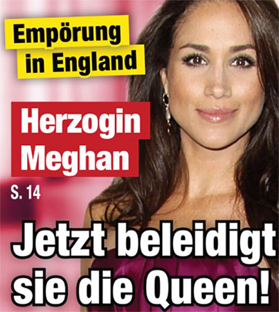 Empörung in England - Herzogin Meghan - Jetzt beleidigt sie die Queen!