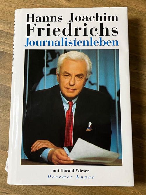Buchcover: Hanns Joachim  Friedrichs, "Journalistenleben"