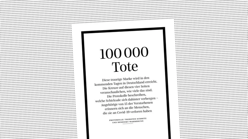 100.000 Tote - SZ-Seite mit Kreuzen