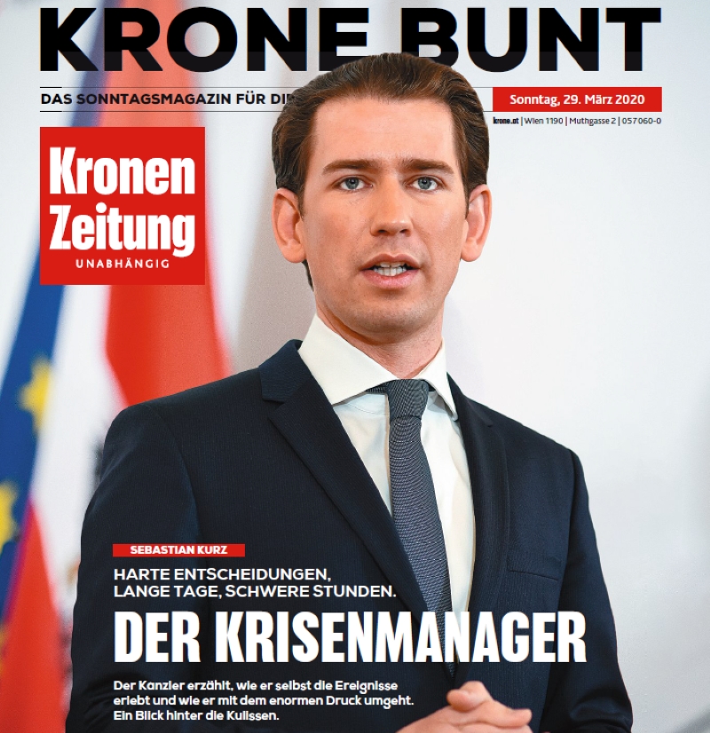 Krone Bunt über Sebastian Kurz: Der Krisenmanager
