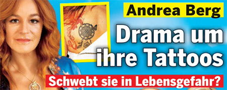 Andrea Berg - Drama um ihre Tattoos - Schwebt sie in Lebensgefahr?