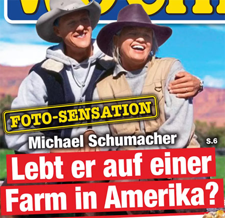 Foto-Sensation - Michael Schumacher - Lebt er auf einer Farm in Amerika?