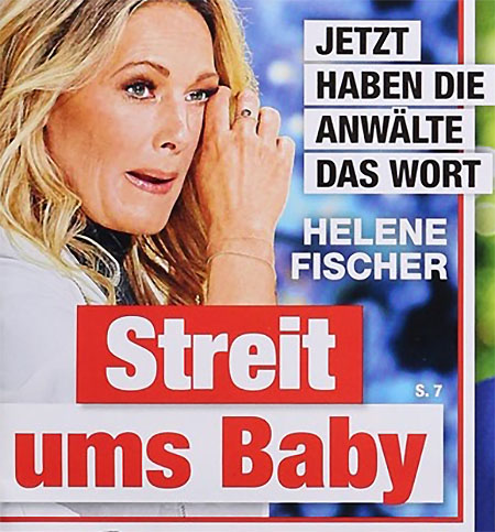 Jetzt haben die Anwälte das Wort - Helene Fischer - Streit ums Baby
