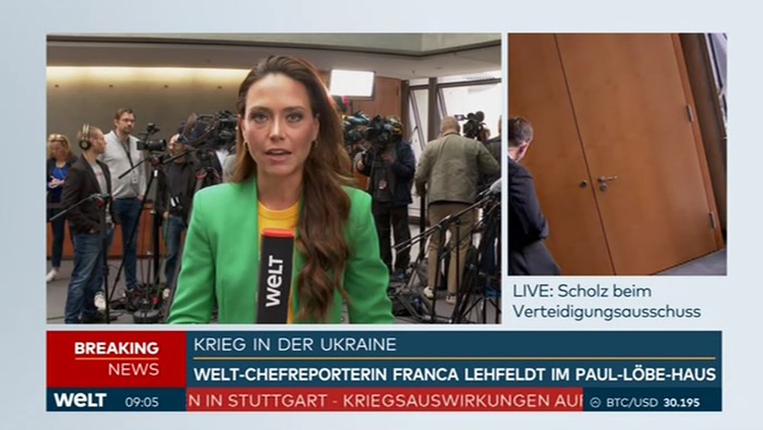 Welt-Chefreporterin Franca Lehfeldt im Paul-Löbe-Haus