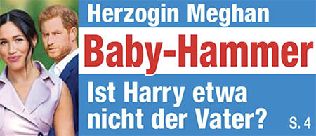 Herzogin Meghan - Baby-Hammer - Ist Harry etwa nicht der Vater?