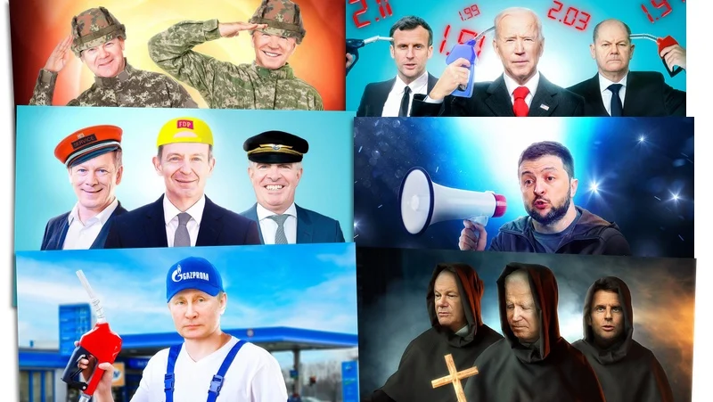 Collage aus Montagen