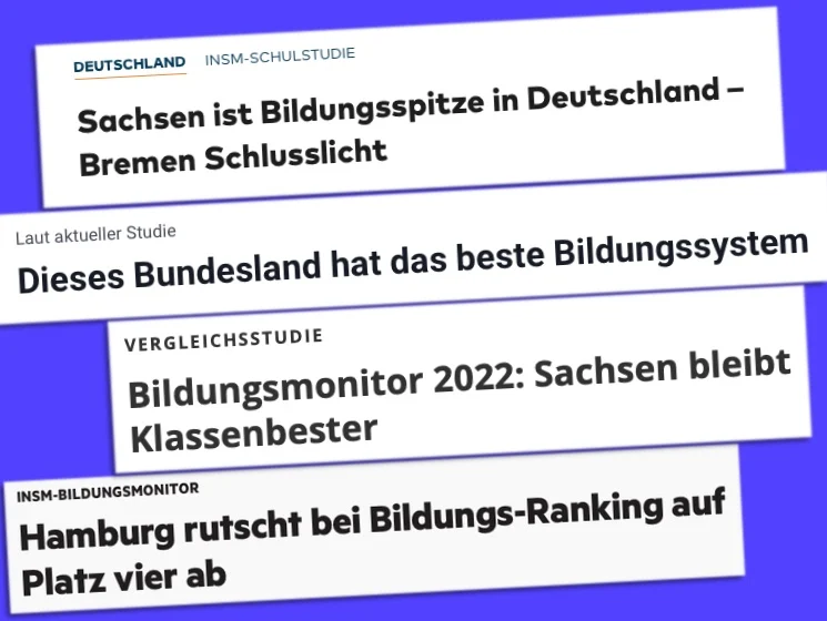 Schlagzeilen zum „Bildungsmonitor“