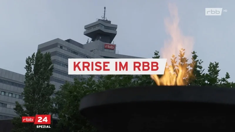 Screenshot von rbb24-Sondersendung "Krise im rbb"