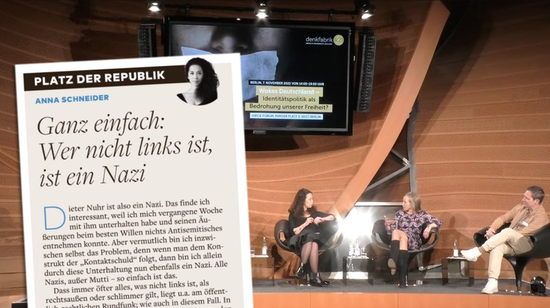 Diskussion auf der R21-Konferenz mit Anna Schneider, Kristina Schröder, Dieter Nuhr
