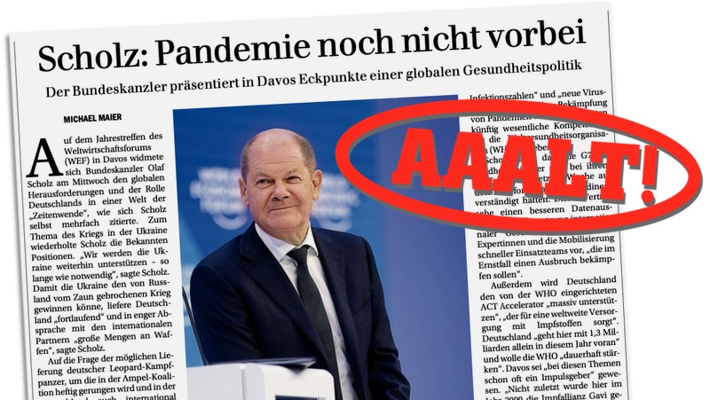Scholz: Pandemie noch nicht vorbei - AAAALT!