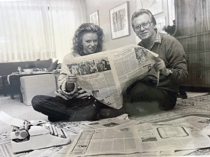 Journalistin Barbara Lueg mit ihrem Vater Ernst Dieter Lueg