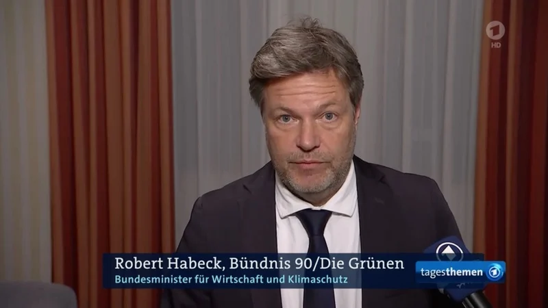 Robert Habeck in den Tagesthemen