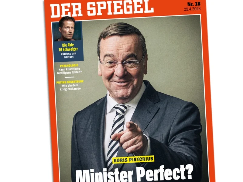 Boris Pistorius auf dem "Spiegel"-Cover als "Minister Perfect?"