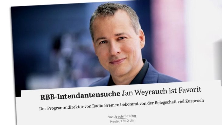 RBB-Intendantensuche Jan Weyrauch ist Favorit