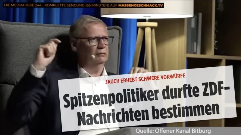 Jauch erhebt schwere Vorwürfe: Spitzenpolitiker durften Nachrichten bestimmen