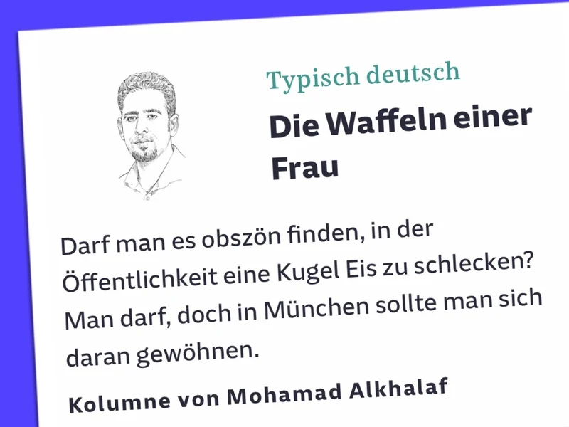 Typisch deutsch: Die Waffeln einer Frau