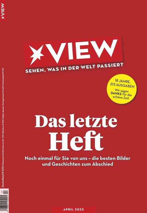 Cover "View": "Das letzte Heft"
