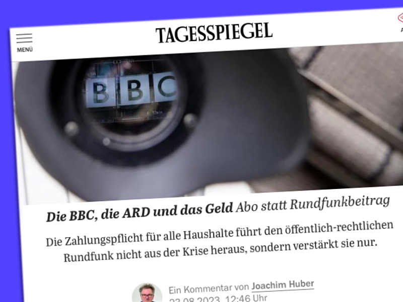 Die BBC, die ARD und das Geld: Abo statt Rundfunkbeitrag