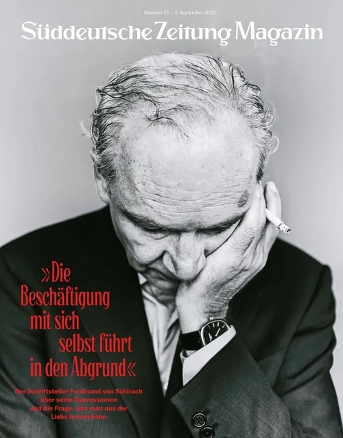 SZ-Magazin-Cover mit Ferdinand von Schirach: „Die Beschäftigung mit sich selbst führt in den Abgrund“