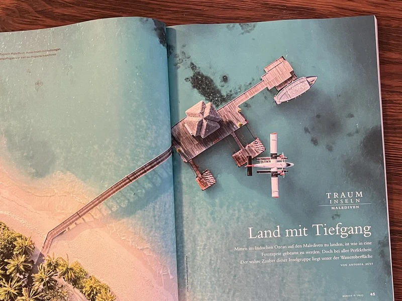 „Merian“-Doppelseite: Land mit Tiefgang