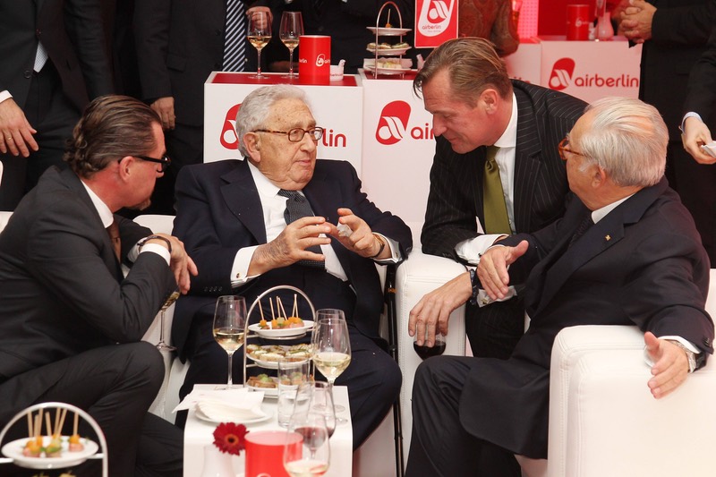 Kai Diekmann, Henry Kissinger, Mathias Döpfner, Hubert Burda