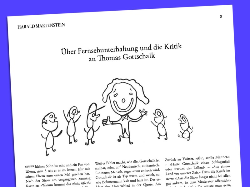 Martenstein / Über Fernsehunterhaltung und die Kritik an Thomas Gottschalk