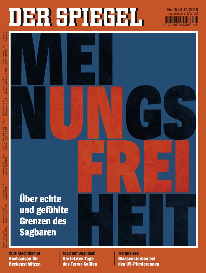 "Spiegel"-Titel 45/2019