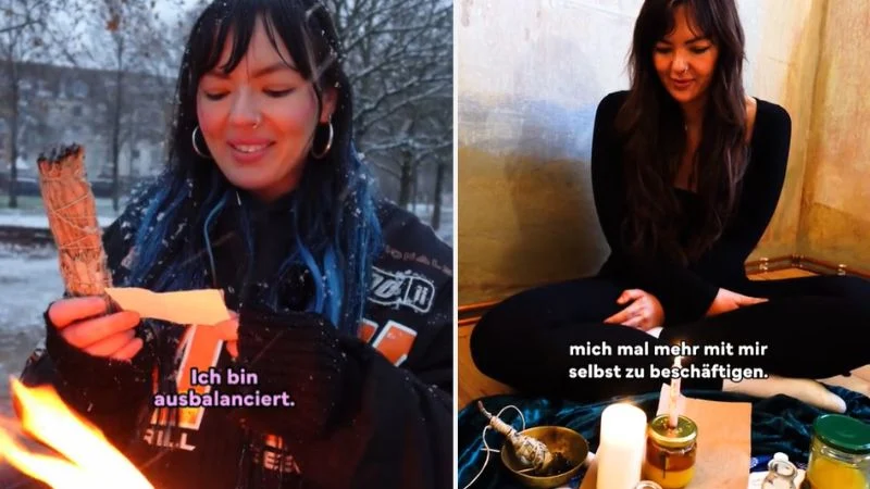 Zwei Screenshots aus "karmaregelt"