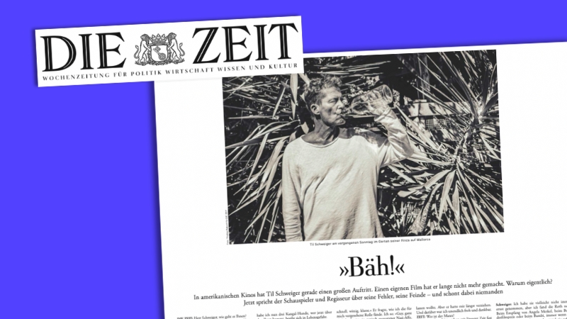 "Zeit"-Interview mit Til Schweiger, Überschift: "Bäh!"
