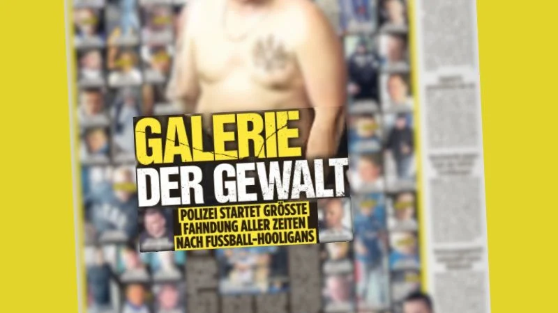 Seite 3 aus "Bild" mit dem Titel "Galerie der Gewalt"