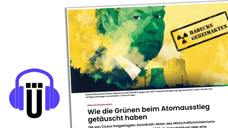 Screenshot der "Cicero"-Recherche zu den sogenannten AKW-Files