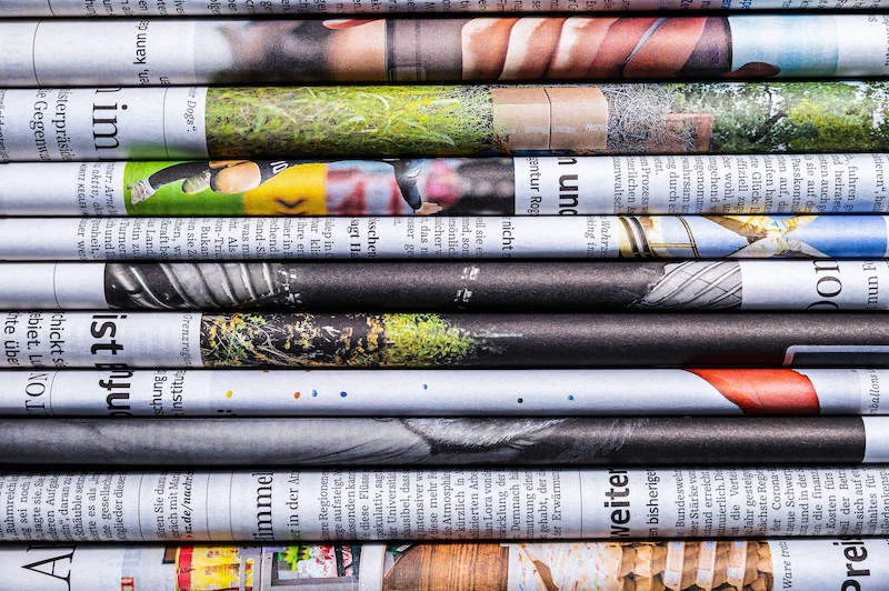 Zeitungsstapel