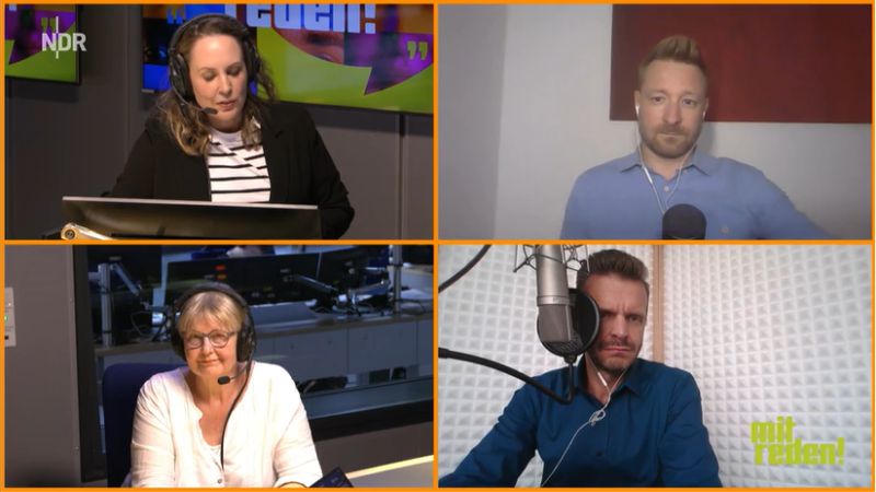 Bei "Mitreden!" kommentieren drei Studiogäste die Anrufe aus ganz Deutschland