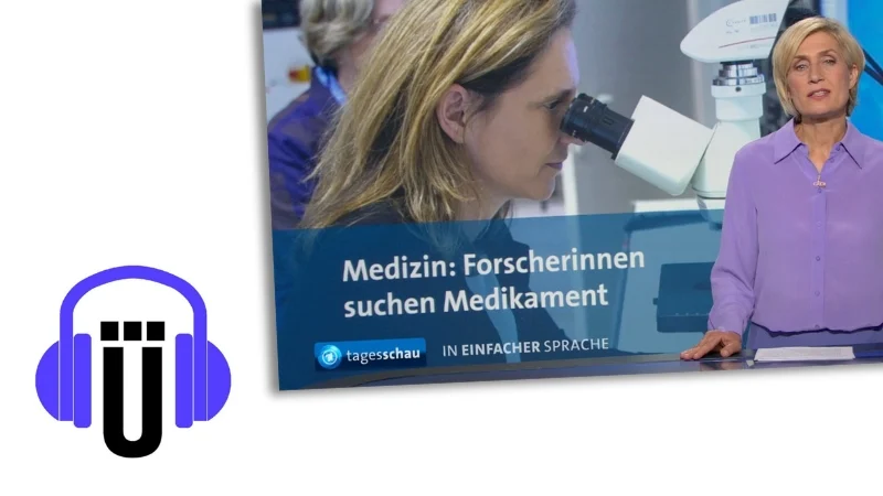 Susanne Stichler moderiert die "Tagesschau" in Einfacher Sprache