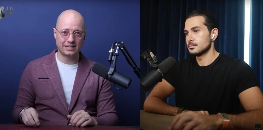 Die Podcaster Philipp Hopf und Kieran „Hoss“ Hossainpour