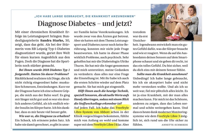 Diagnose Diabetes - und jetzt? Interview mit Sandra Starke