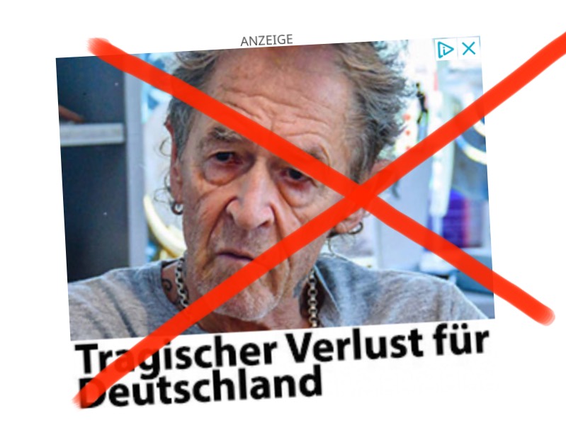 Fake-Anzeige: Peter Maffay „Tragischer Verlust für Deutschland“
