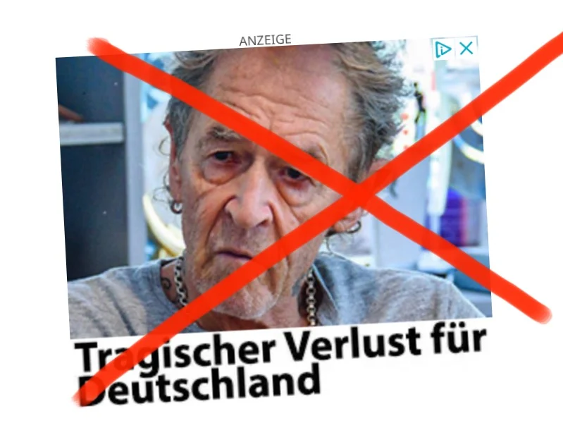 Fake-Anzeige: Peter Maffay „Tragischer Verlust für Deutschland“