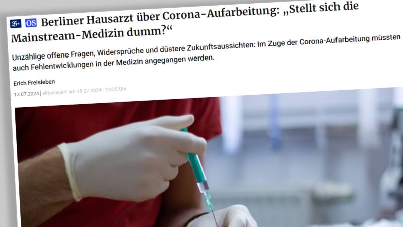 Artikel eines Hausarztes in der "Berliner Zeitung"