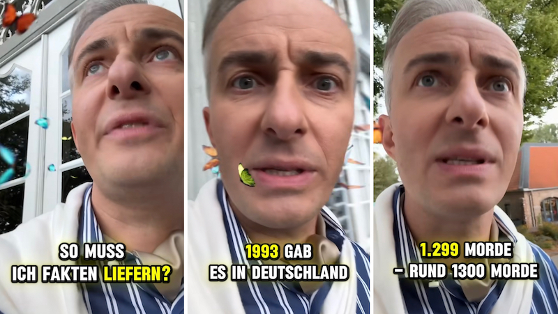 Satiriker Jan Böhmermann in Instagram-Video zum Thema Grenzkontrollen