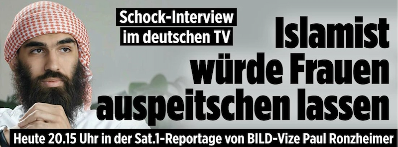 Bild-Schlagzeile: Islamist würde Frauen auspeitschen lassen